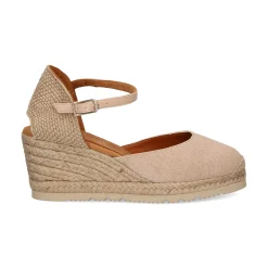 UNISA Zapatos cuña CACERES_23_ECL NATURAL