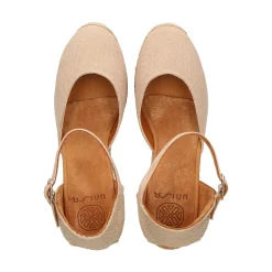 UNISA Zapatos cuña CACERES_23_ECL NATURAL