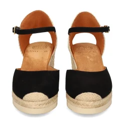 UNISA Zapatos cuña CACERES_25_KS NEGRO