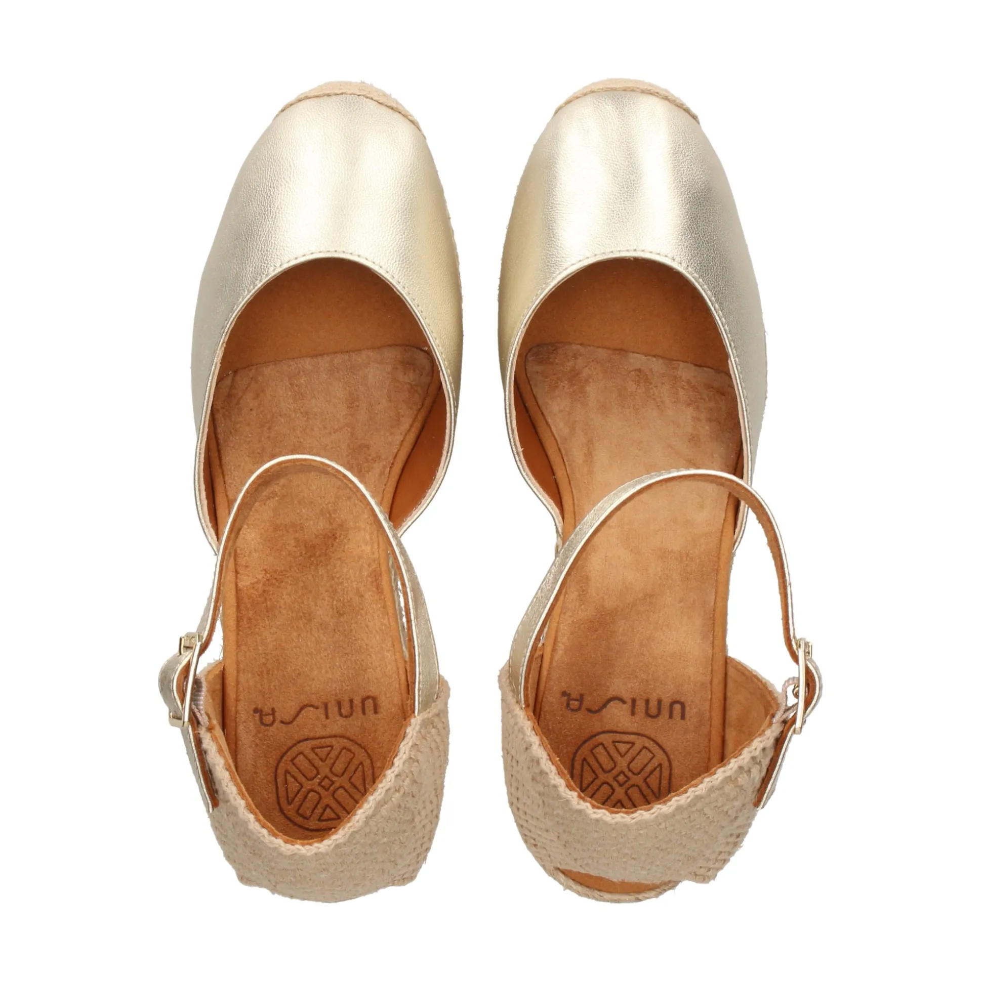 UNISA Zapatos cuña CACERES_23_LMT PLATINO