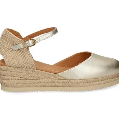 UNISA Zapatos cuña CISCA_25_LMT PLATINO