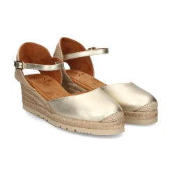 UNISA Zapatos cuña CISCA_23_LMT PLATINO