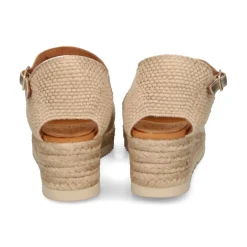 UNISA Zapatos cuña CISCA_23_LMT PLATINO