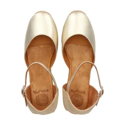 UNISA Zapatos cuña CISCA_23_LMT PLATINO