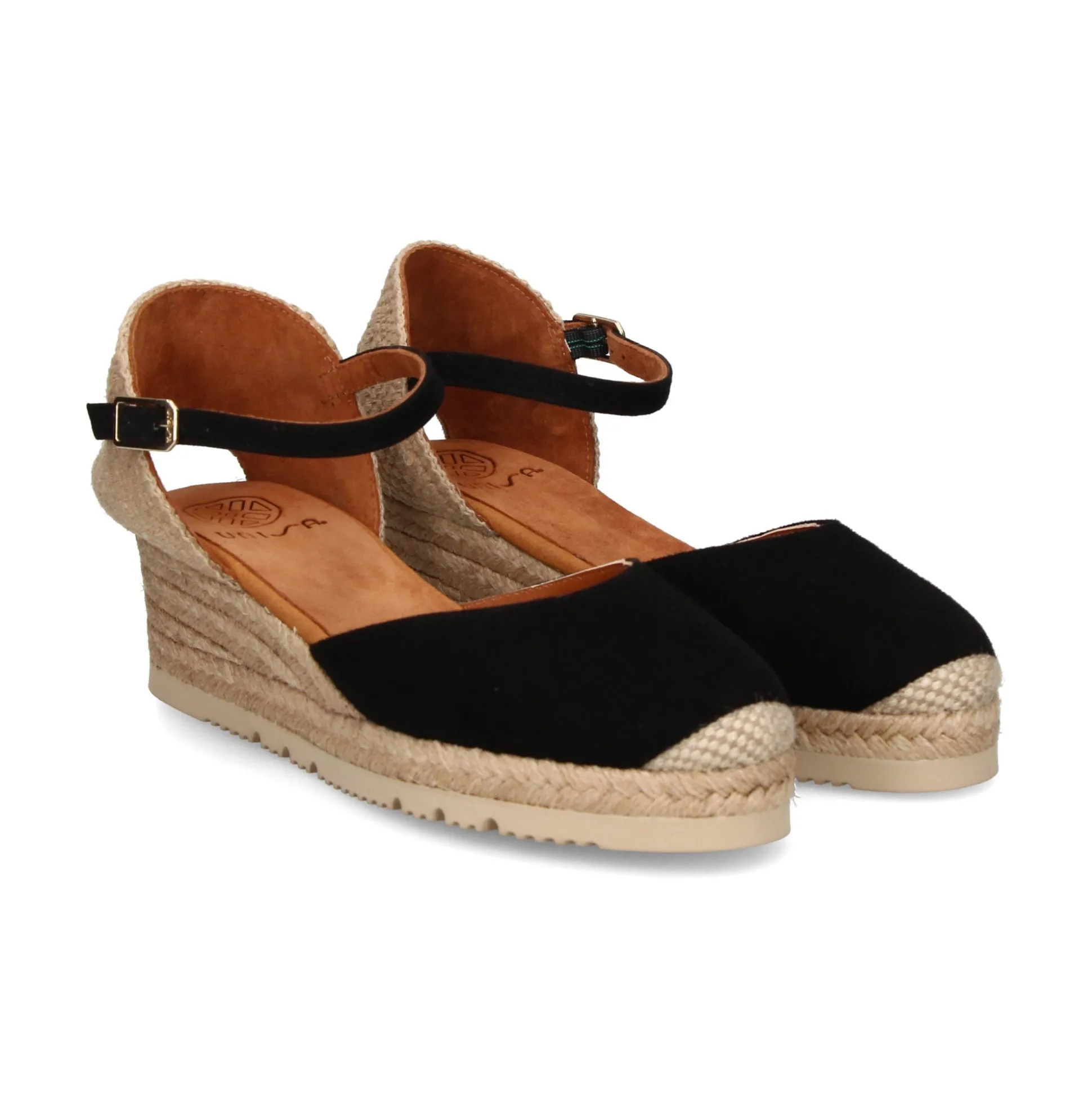 UNISA Zapatos cuña CISCA_25_KS NEGRO