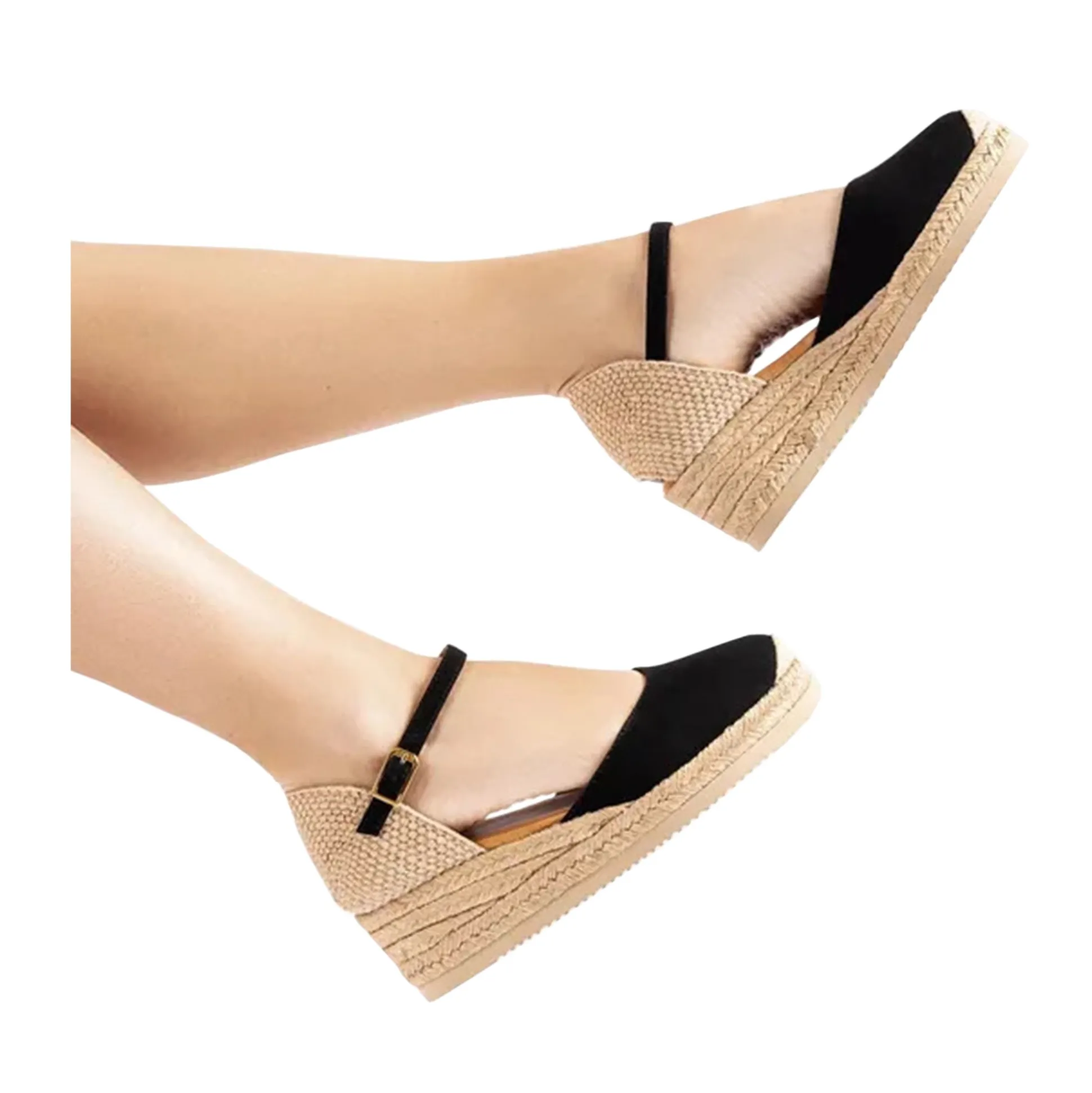 UNISA Zapatos cuña CISCA_25_KS NEGRO