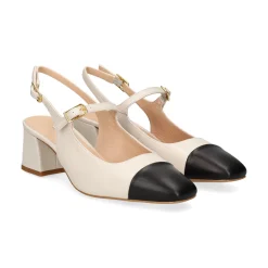 UNISA Zapatos de tacón medio de Mujer LUMIS_NTO MARFIL