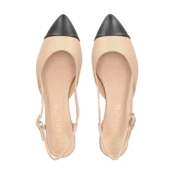 UNISA Zapatos planos de Mujer ASLEY_25_NTO SKIN/BLK