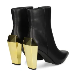 UNITED NUDE Botines con tacón de Mujer GEM BOOTIE HI BLACK+GOLD