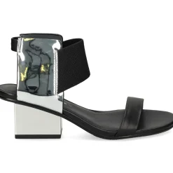 UNITED NUDE Sandalias con tacón de Mujer RAILA MID SILVER