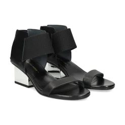 UNITED NUDE Sandalias con tacón de Mujer RAILA MID NEGRO