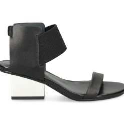 UNITED NUDE Sandalias con tacón de Mujer RAILA MID NEGRO