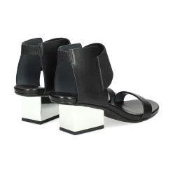 UNITED NUDE Sandalias con tacón de Mujer RAILA MID NEGRO