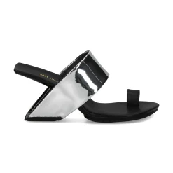UNITED NUDE Sandalias cuña de Mujer LOOP TOE HI MIRROR SILVER