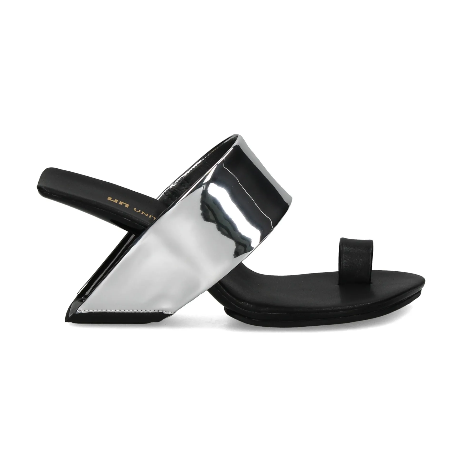 UNITED NUDE Sandalias cuña de Mujer LOOP TOE HI MIRROR SILVER