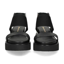 UNITED NUDE Sandalias cuña de Mujer RICO SANDAL BLACK + GUNMETA
