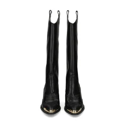 VERSACE JEANS Botas con tacón de Mujer 79VA3S12 899 BLACK