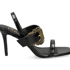 VERSACE JEANS Sandalias con tacón de Mujer 79VA3S71 899 BLACK