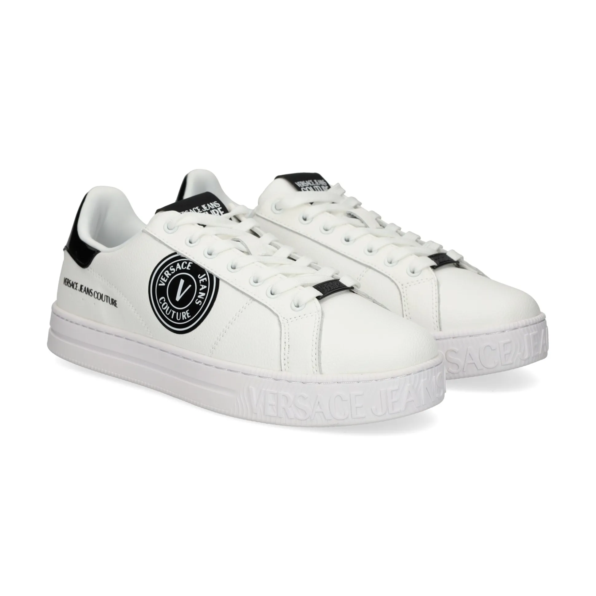 VERSACE JEANS Zapatillas de Hombre 77YA3SK1 L02 WHITE/BLACK