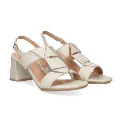 VEXED SHOES COMPANY Sandalias con tacón de Mujer FIONA 23533 MARFIL