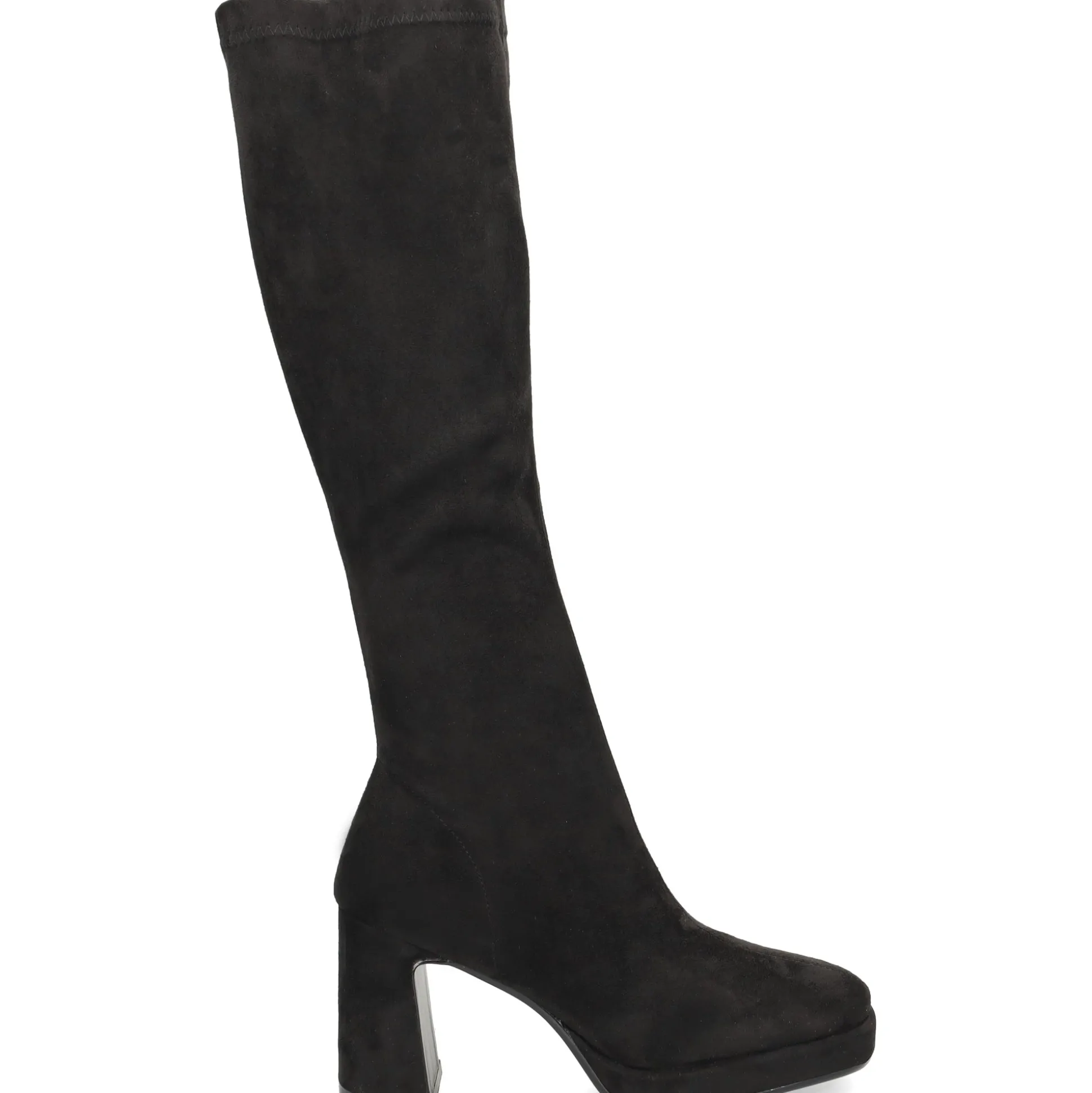 VIBES Botas con tacón de Mujer VB2311 NEGRO