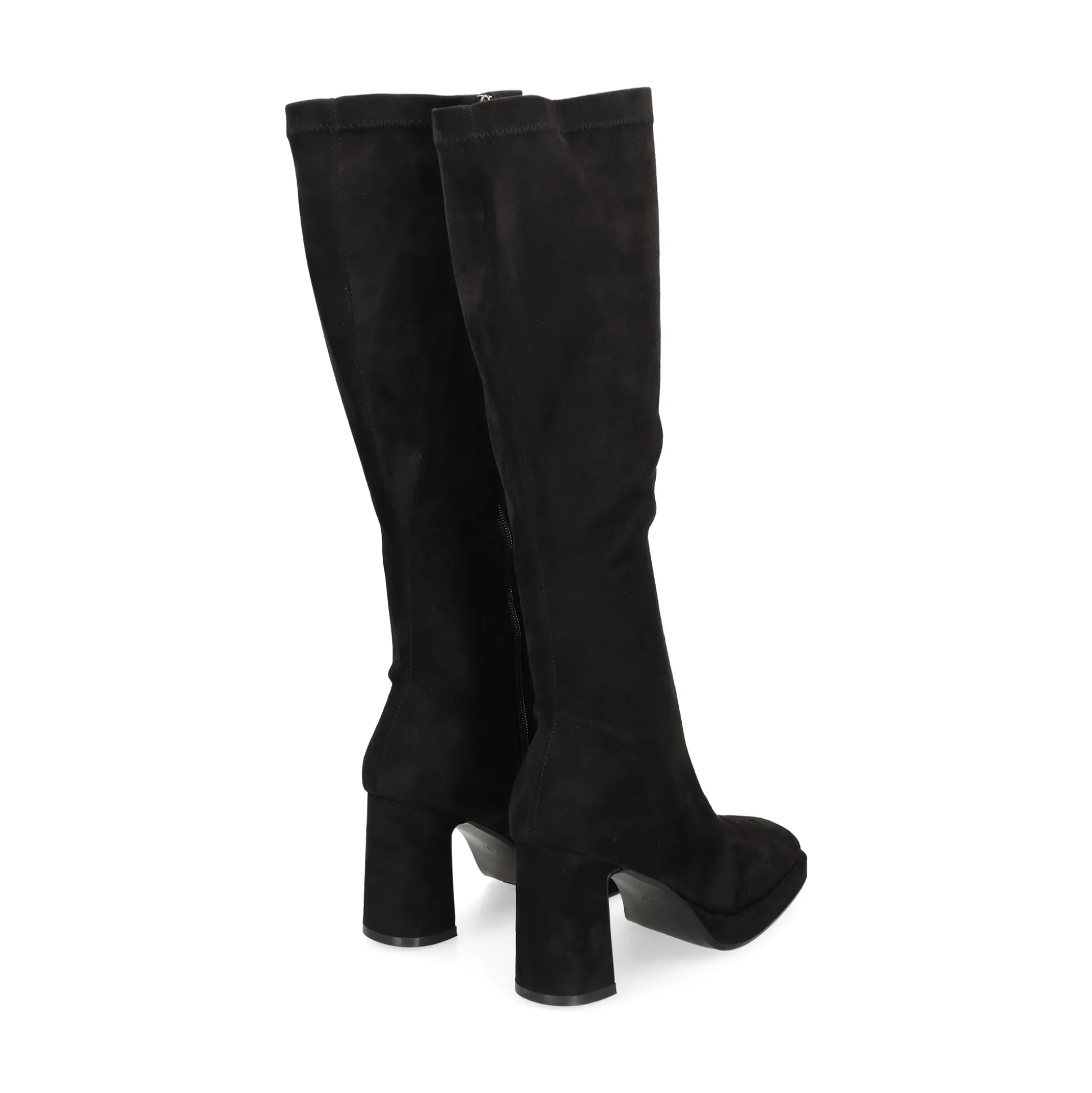 VIBES Botas con tacón de Mujer VB2311 NEGRO