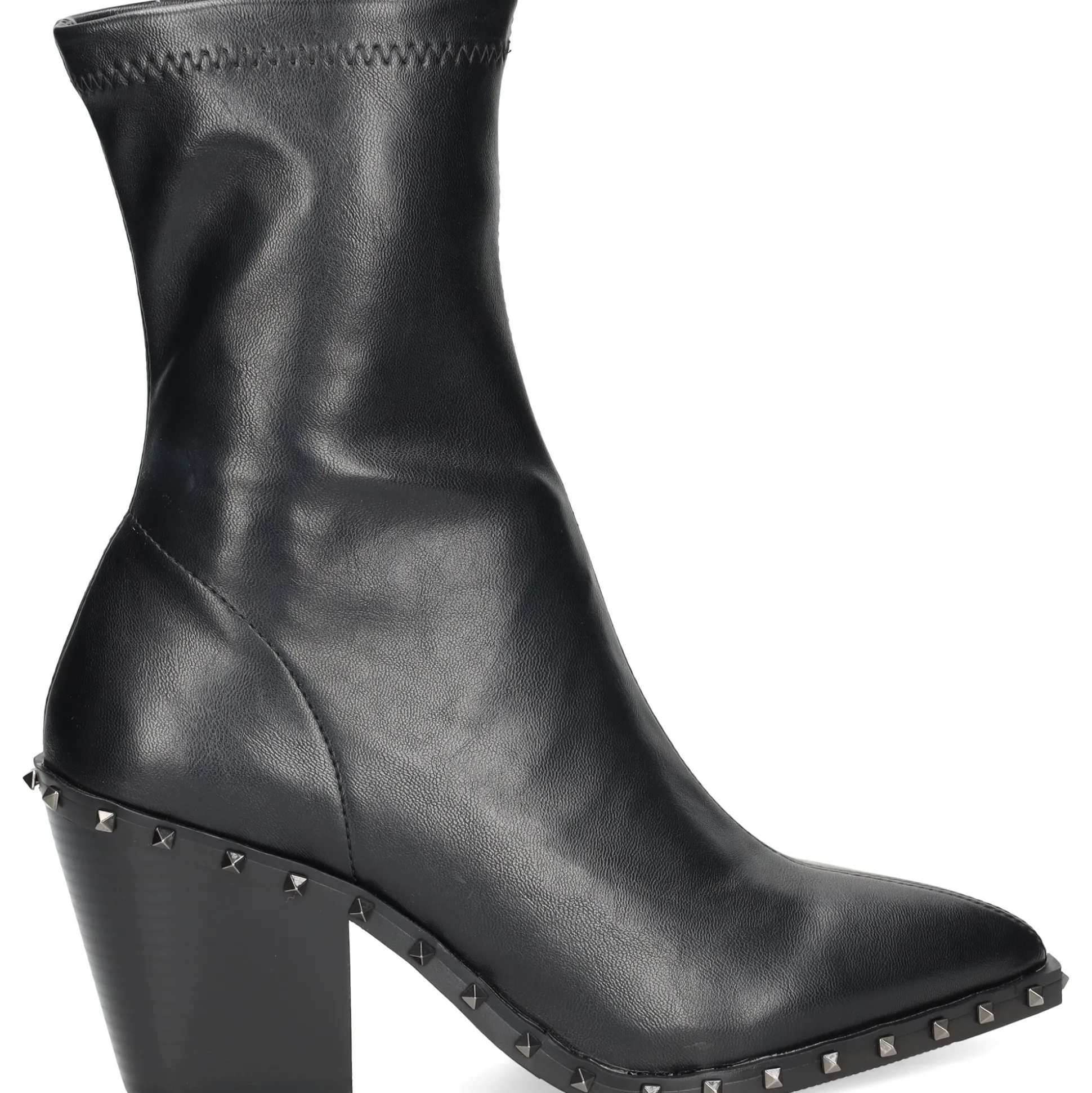 VIBES Botas con tacón de Mujer VB2306 NEGRO
