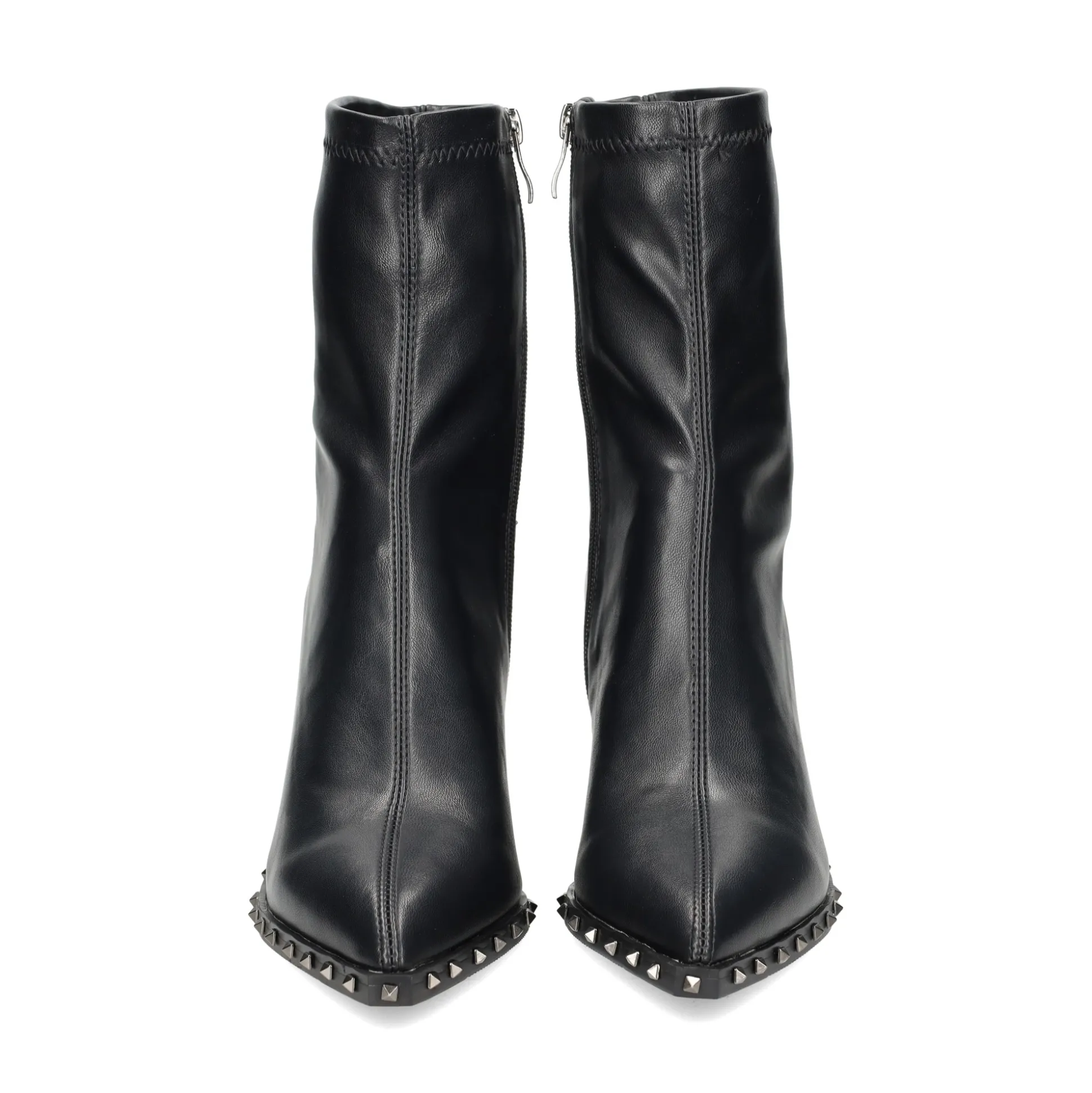 VIBES Botas con tacón de Mujer VB2306 NEGRO