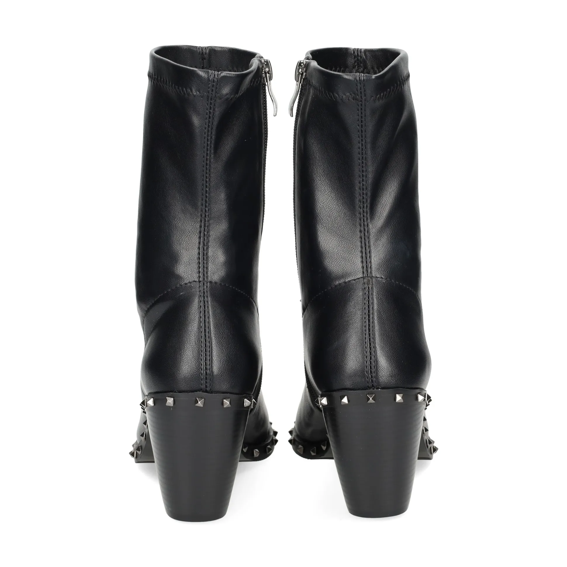 VIBES Botas con tacón de Mujer VB2306 NEGRO