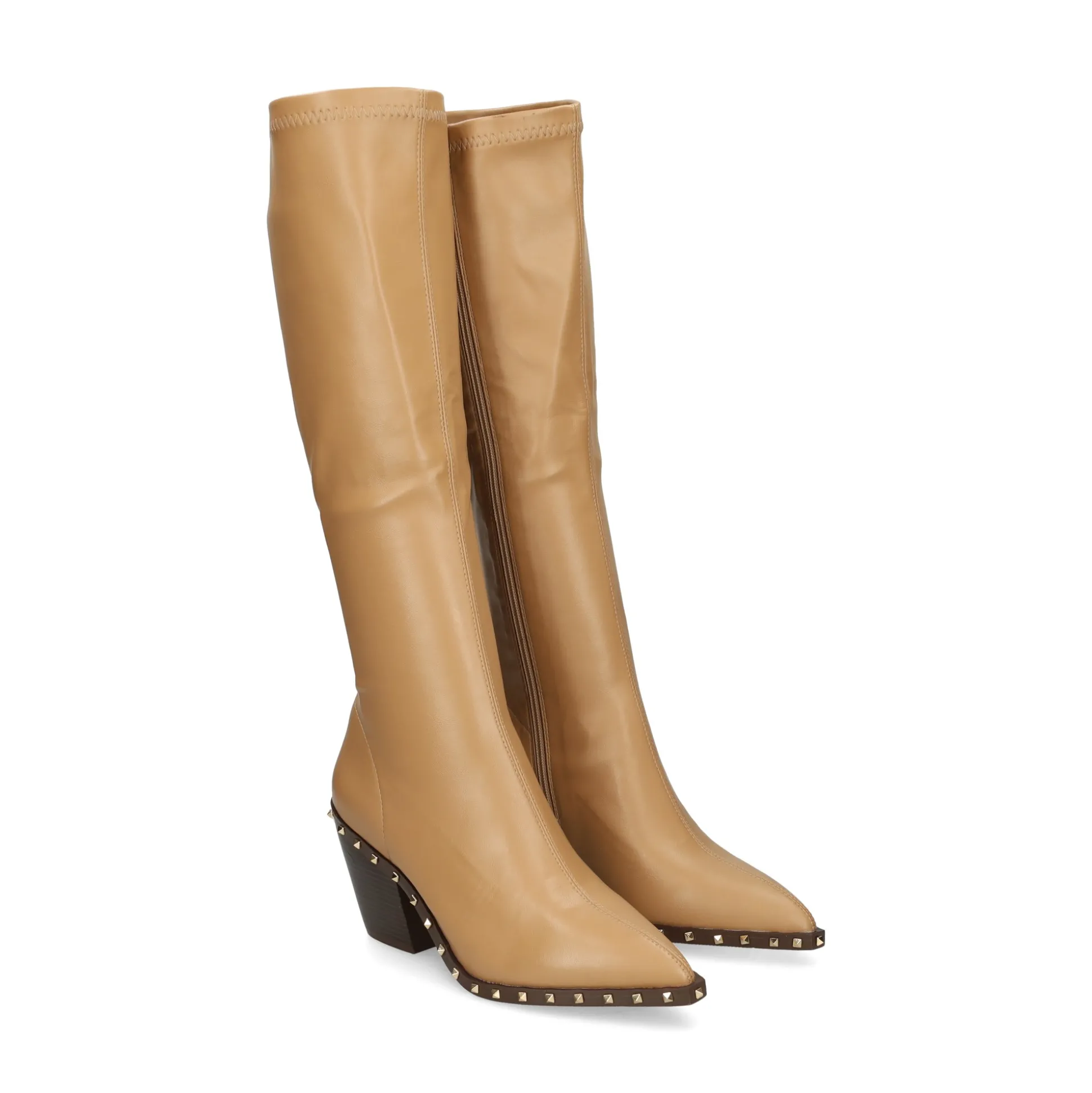 VIBES Botas con tacón de Mujer VB2305 SAND