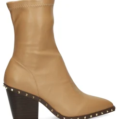 VIBES Botas con tacón de Mujer VB2306 SAND