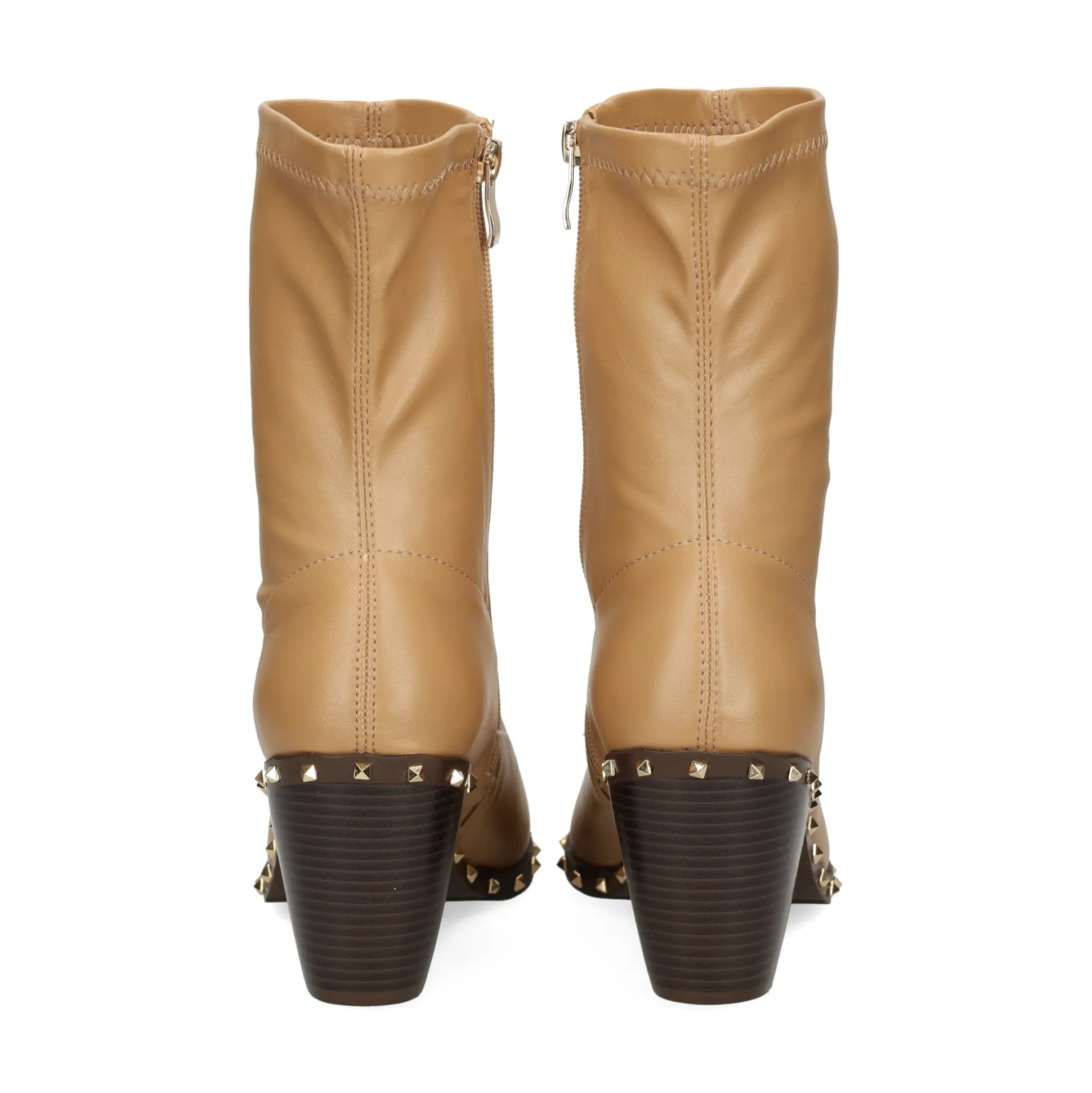 VIBES Botas con tacón de Mujer VB2306 SAND