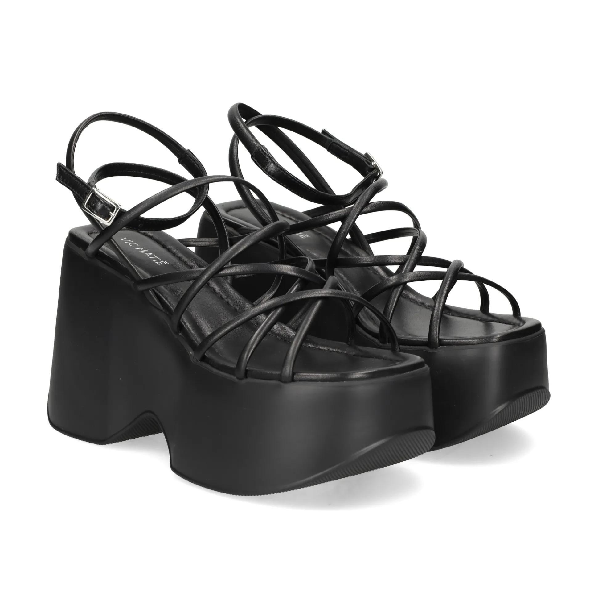 VIC MATIE Sandalias con plataforma de Mujer 1E1164D 101 NEGRO
