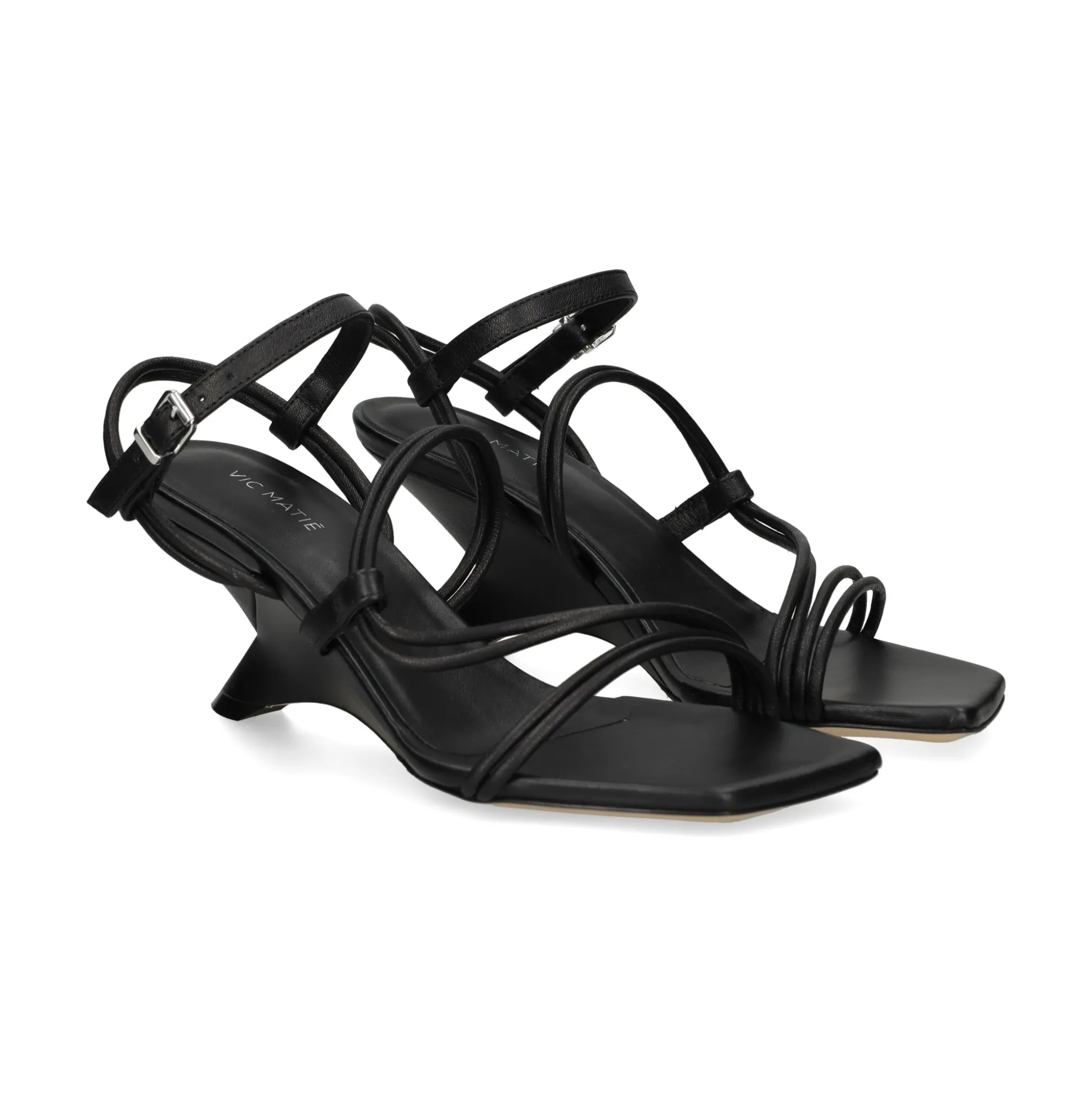 VIC MATIE Sandalias cuña de Mujer 1G3300D 101 NEGRO