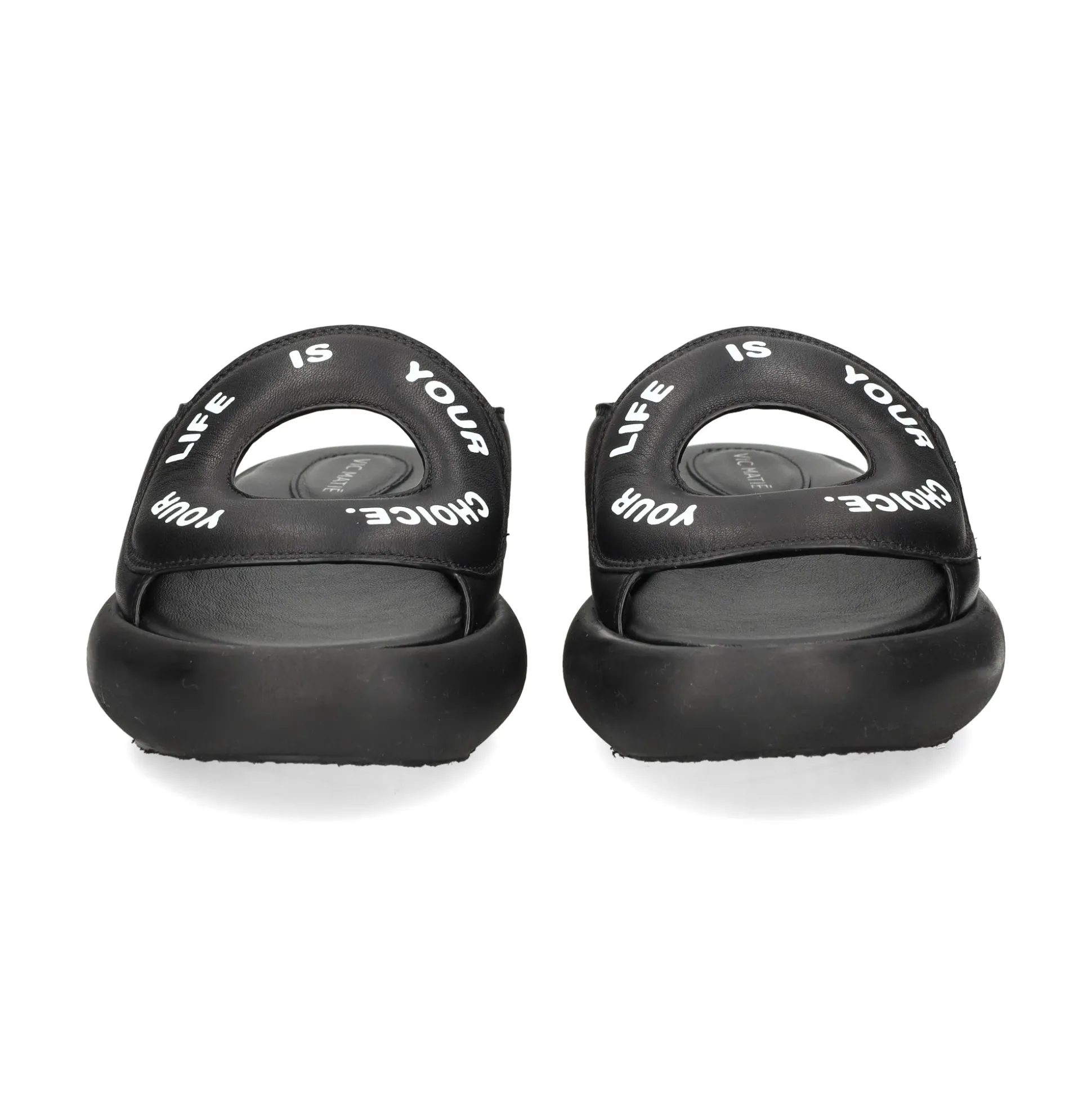 VIC MATIE Sandalias planas de Mujer 1E1208D 101 NEGRO