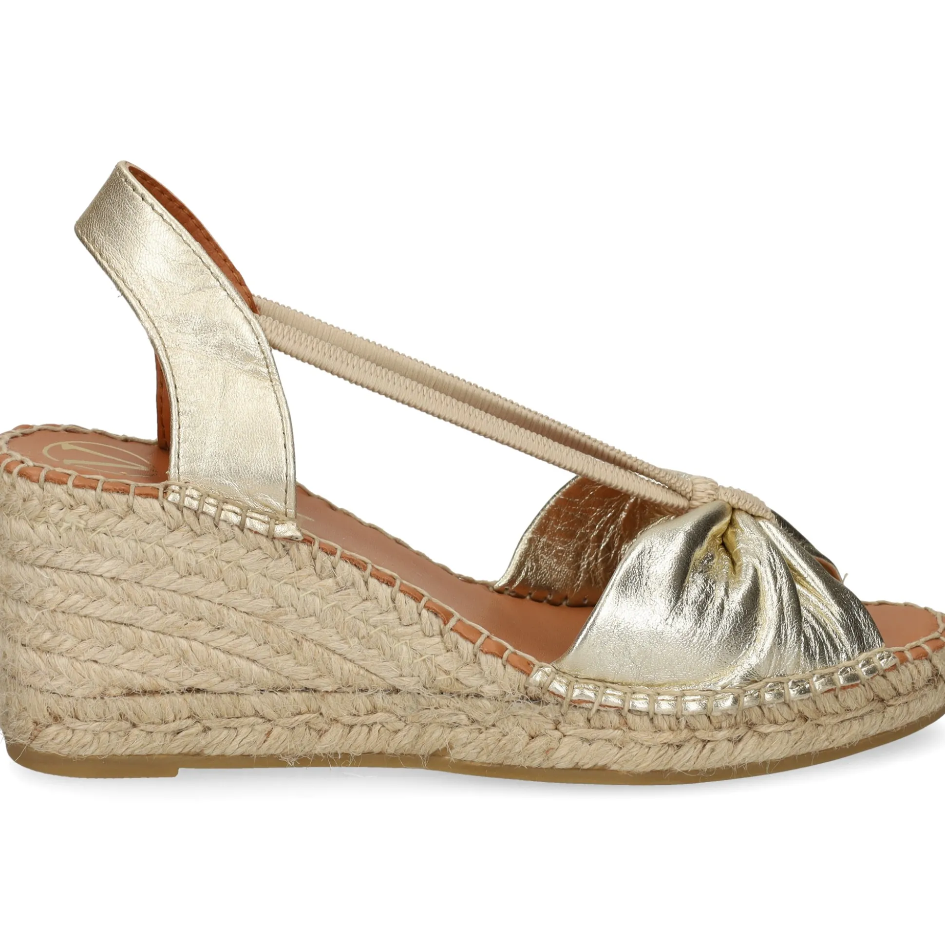 VIGUERA Sandalias cuña de Mujer 1909 PLATINO