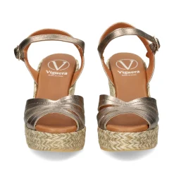 VIGUERA Sandalias cuña de Mujer 2046 FUMO
