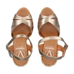 VIGUERA Sandalias cuña de Mujer 2046 FUMO