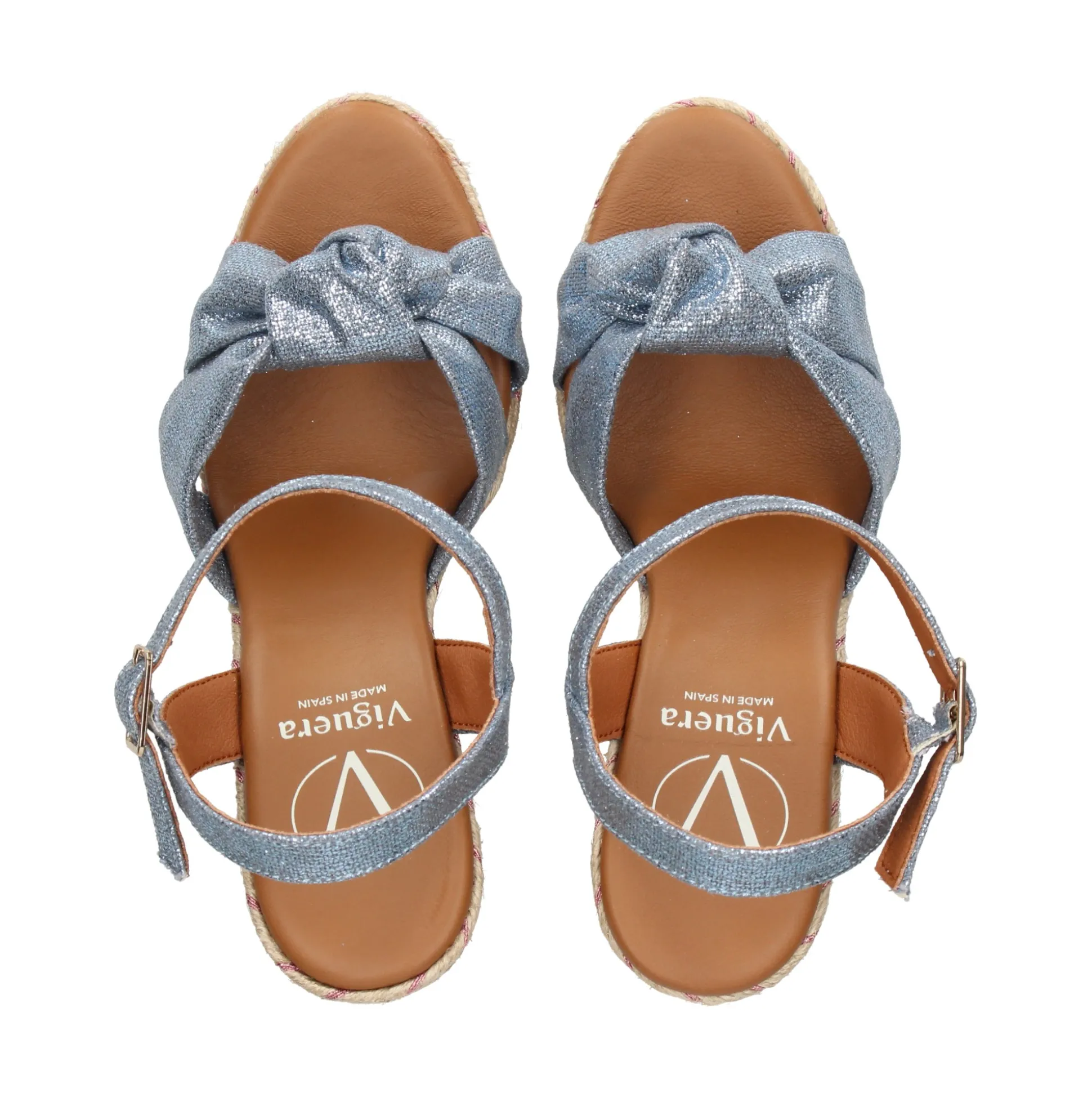 VIGUERA Sandalias cuña de Mujer 2144 JEANS