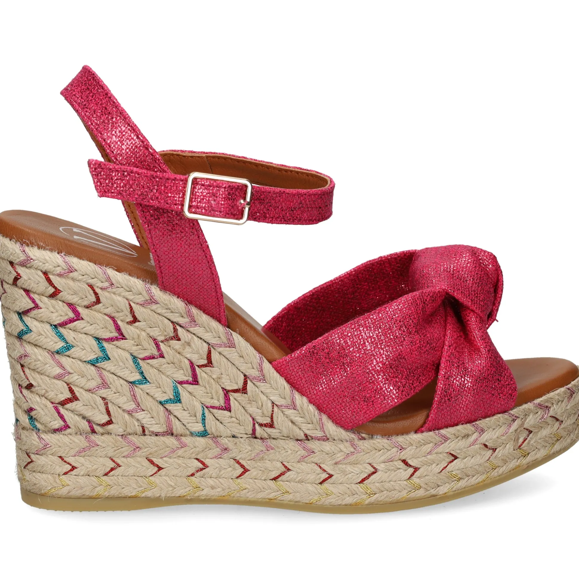 VIGUERA Sandalias cuña de Mujer 2144 604 FUXIA