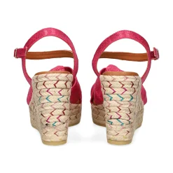 VIGUERA Sandalias cuña de Mujer 2144 604 FUXIA