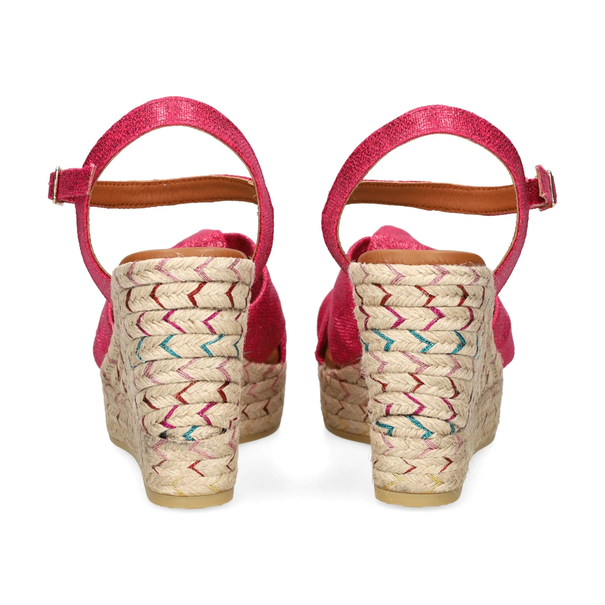 VIGUERA Sandalias cuña de Mujer 2144 604 FUXIA
