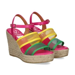 VIGUERA Sandalias cuña de Mujer 2044 604 FUXIA