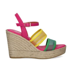 VIGUERA Sandalias cuña de Mujer 2044 604 FUXIA