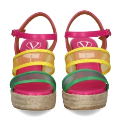 VIGUERA Sandalias cuña de Mujer 2044 604 FUXIA