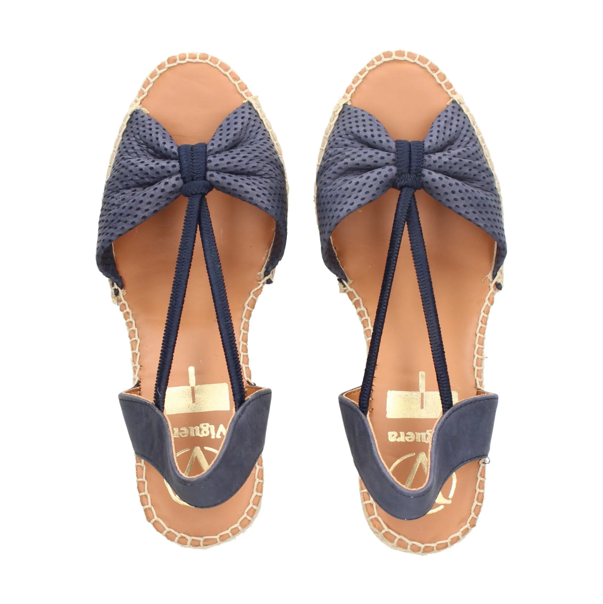 VIGUERA Sandalias cuña de Mujer 1909 MARINO