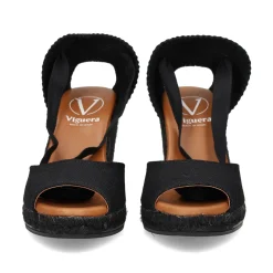 VIGUERA Sandalias cuña de Mujer 2133 NEGRO