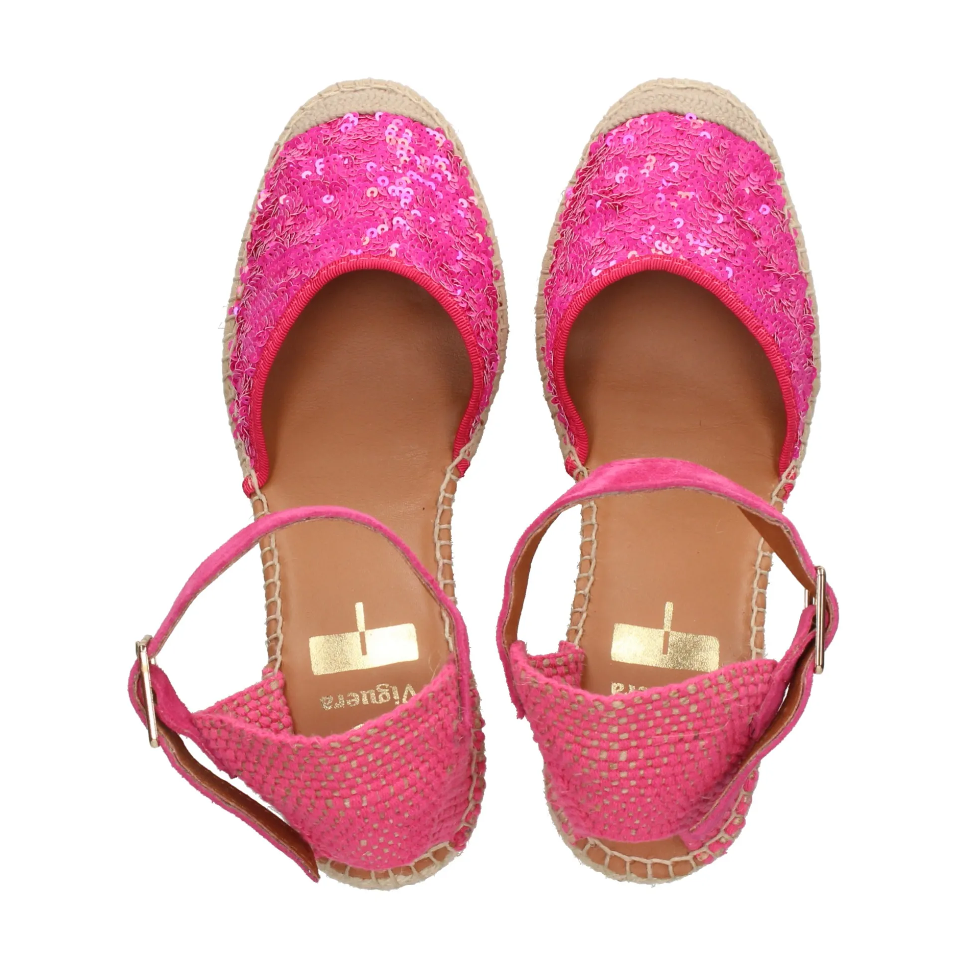 VIGUERA Zapatos cuña 1632 604 FUXIA