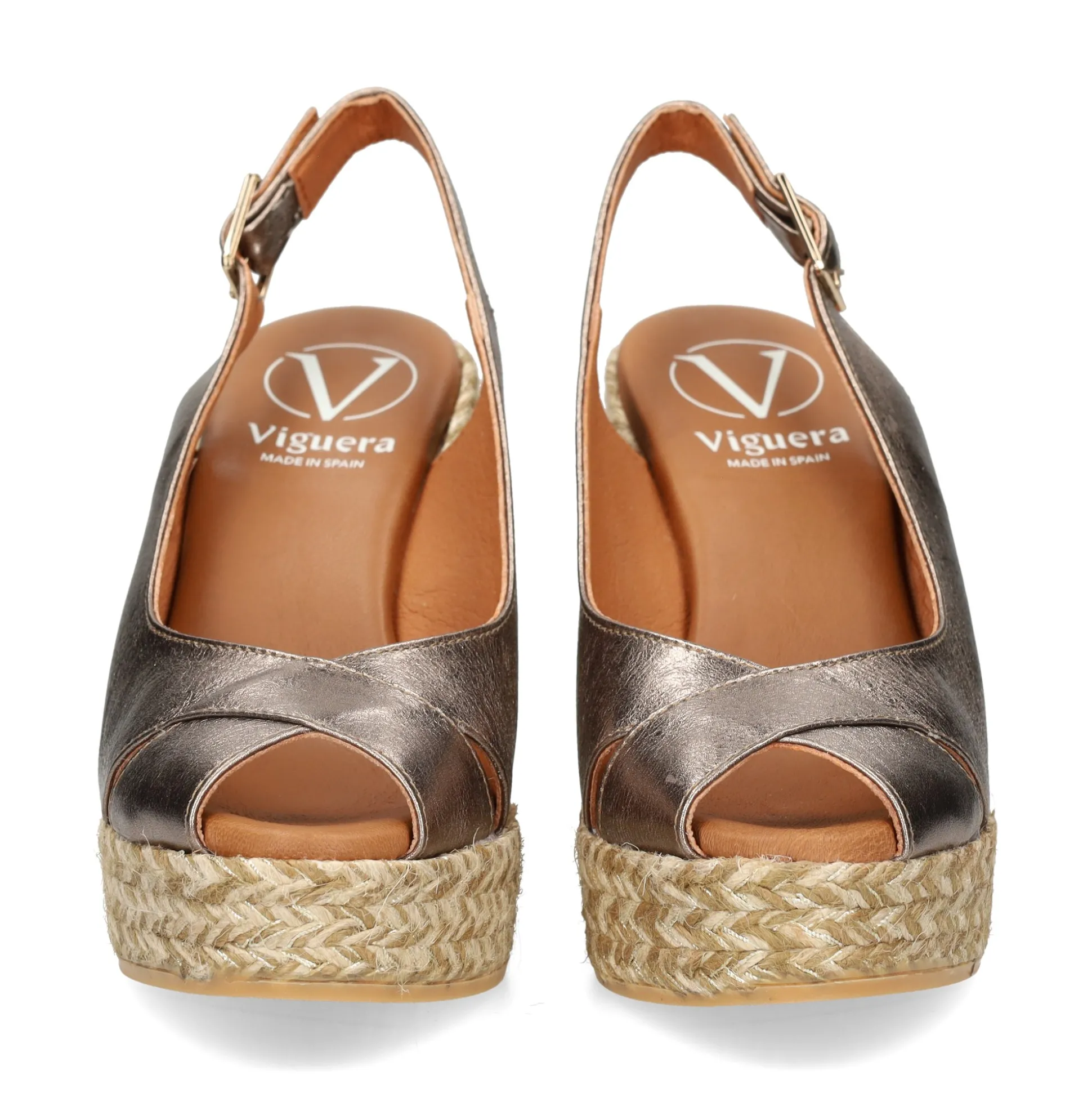 VIGUERA Zapatos cuña 1823 FUMO