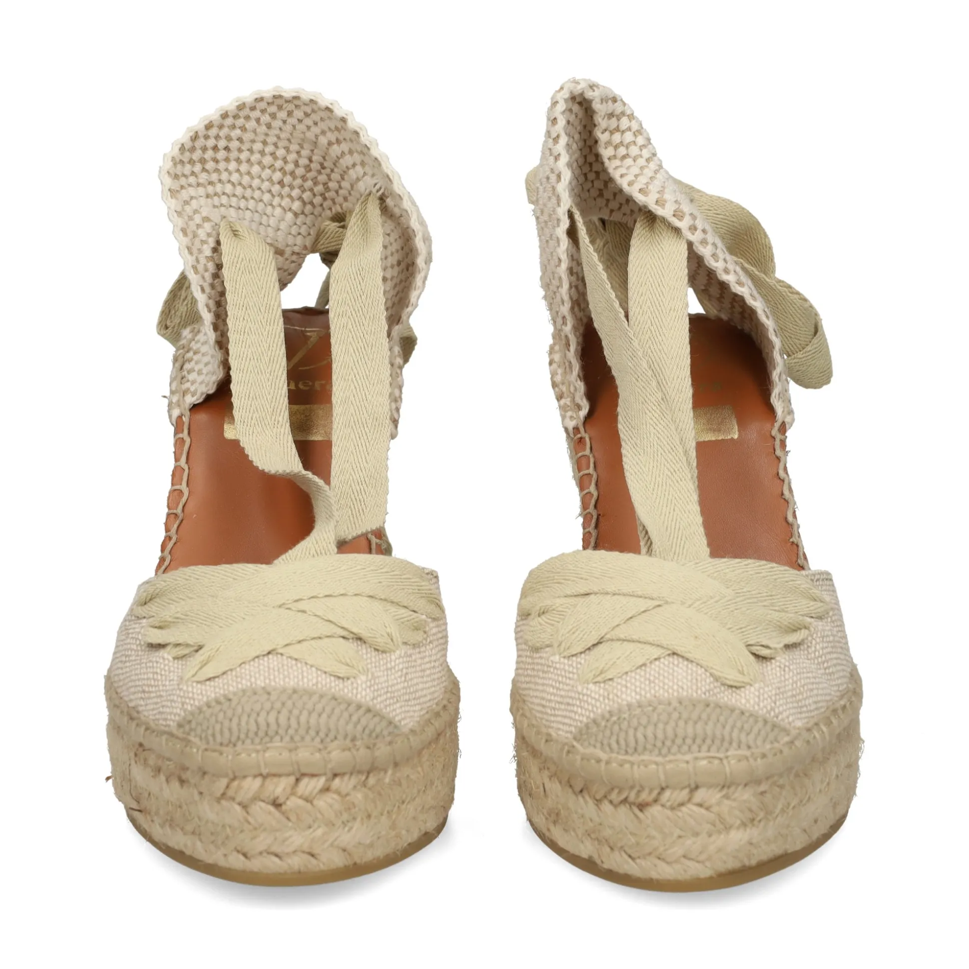 VIGUERA Zapatos cuña 2227 NATURAL